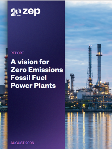 A Vision for Zero Emission Fossil Fuel Power Plants