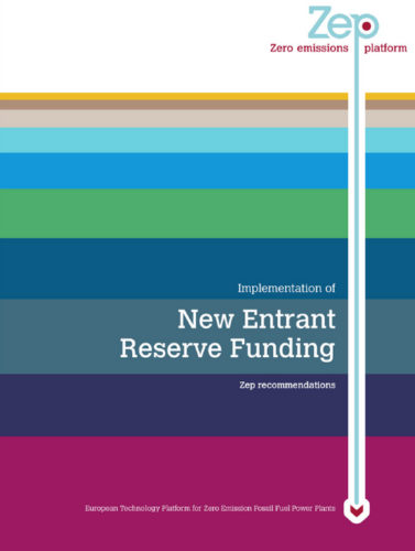 Recommendations for the implementation of New Entrant Reserve Funding