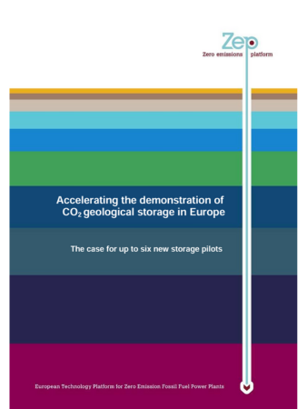 Accelerating the demonstration of CO2 geological storage in Europe: The case for up to six new storage pilots
