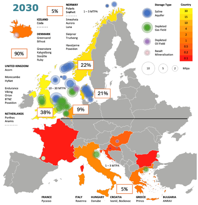 A map of europe with different colored circles

AI-generated content may be incorrect.