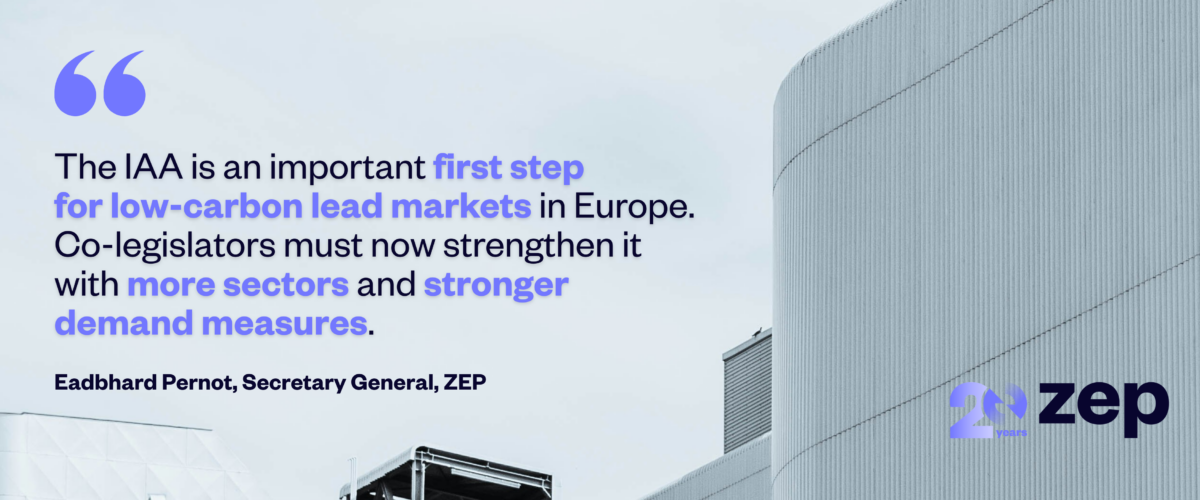 Industrial Accelerator Act supports EU industry, but must strengthen demand for low-carbon production 